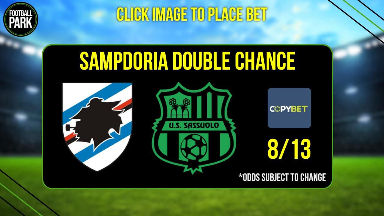 Sampdoria vs Sassuolo betting tips and predictions