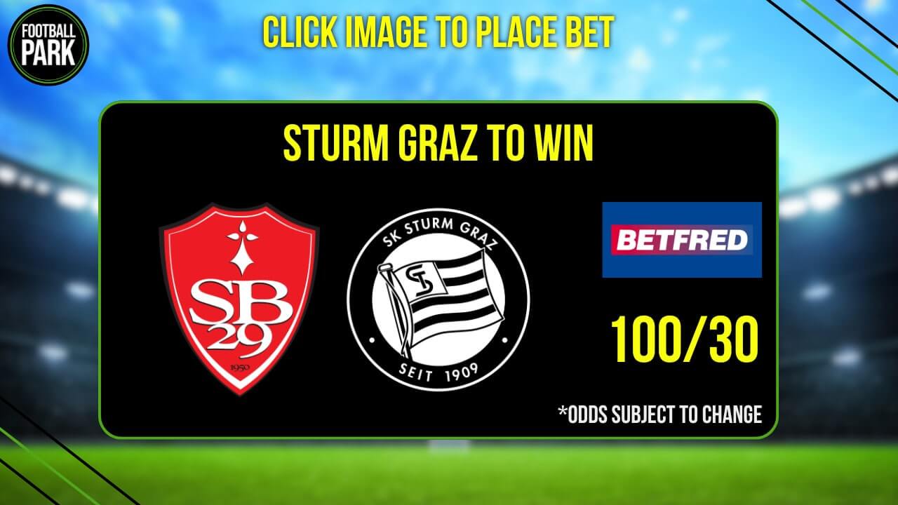 Stade Brestois vs Sturm Graz Betfred Betting Tips